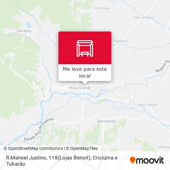 R.Manoel Justino, 118(Lojas Benoit) mapa