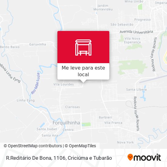 R.Reditário De Bona, 1106 mapa