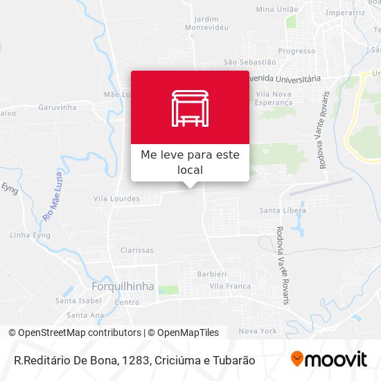 R.Reditário De Bona, 1283 mapa
