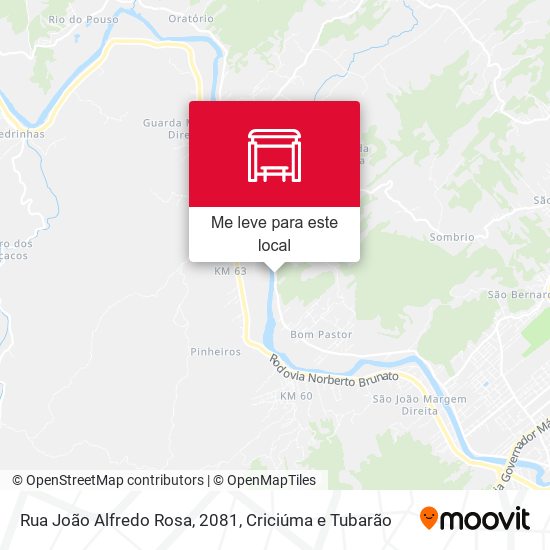 Rua João Alfredo Rosa, 2081 mapa