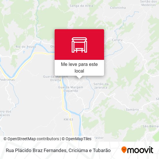 Rua Plácido Braz Fernandes mapa