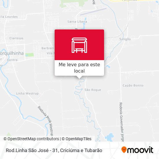 Rod.Linha São José - 31 mapa