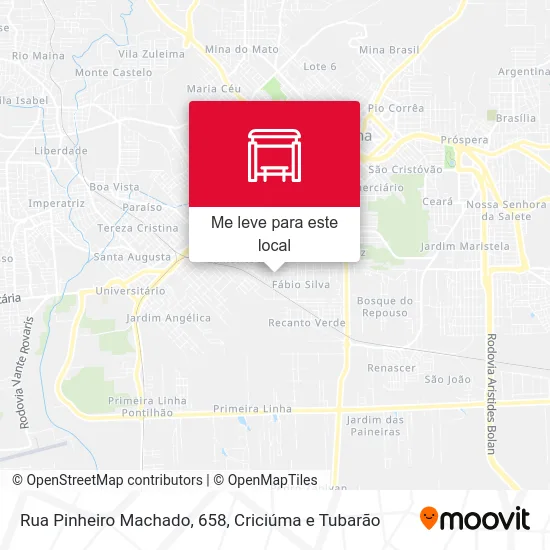 Rua Pinheiro Machado, 658 mapa