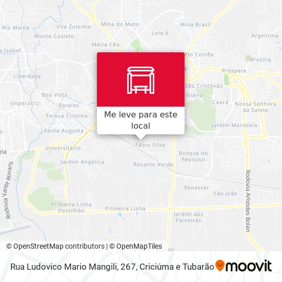 Rua Ludovico Mario Mangili, 267 mapa