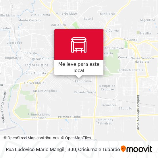 Rua Ludovico Mario Mangili, 300 mapa