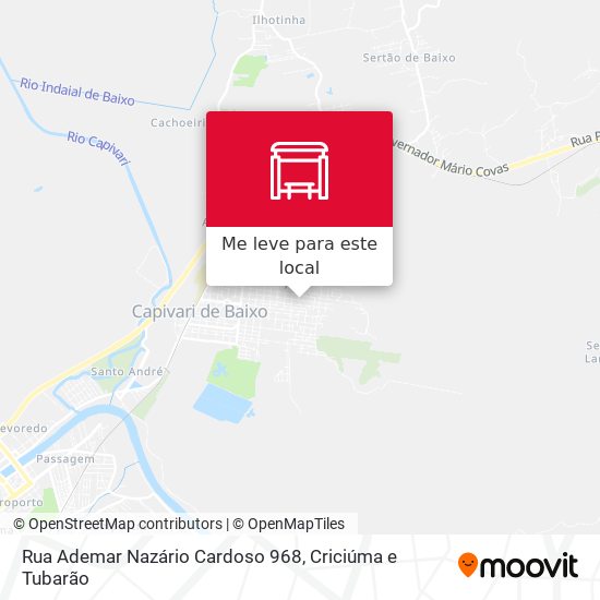 Rua Ademar Nazário Cardoso 968 mapa