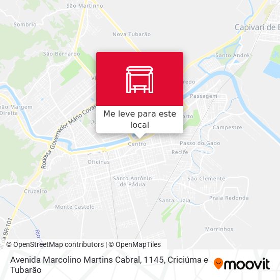 Avenida Marcolino Martins Cabral, 1145 mapa