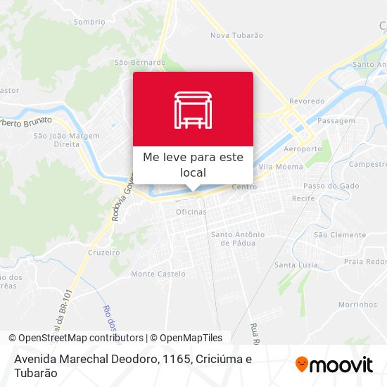 Avenida Marechal Deodoro, 1165 mapa