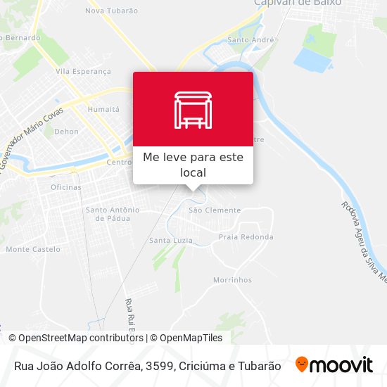 Rua João Adolfo Corrêa, 3599 mapa
