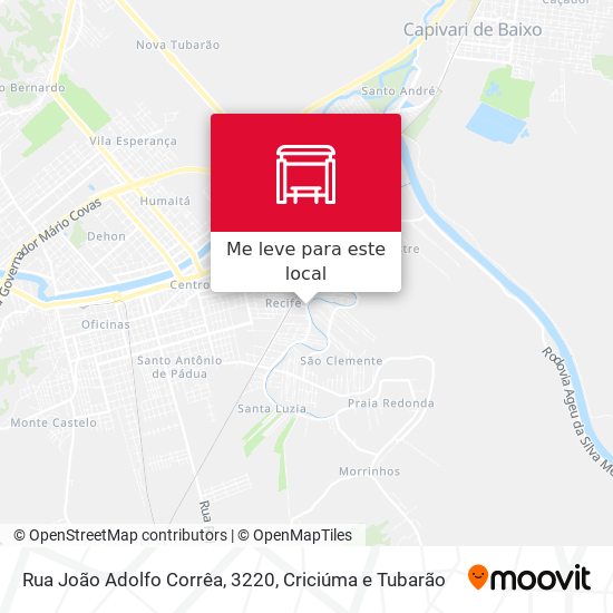 Rua João Adolfo Corrêa, 3220 mapa