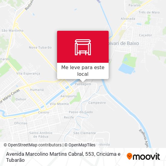Avenida Marcolino Martins Cabral, 553 mapa