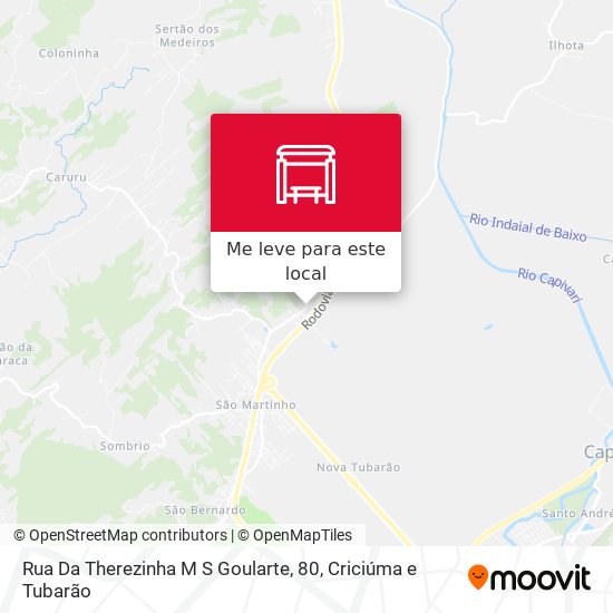 Rua Da Therezinha M S Goularte, 80 mapa