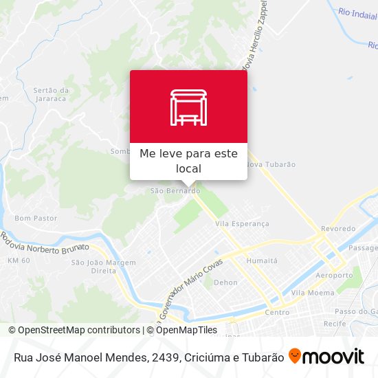 Rua José Manoel Mendes, 2439 mapa