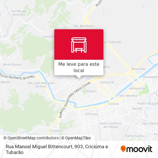 Rua Manoel Miguel Bittencourt, 903 mapa