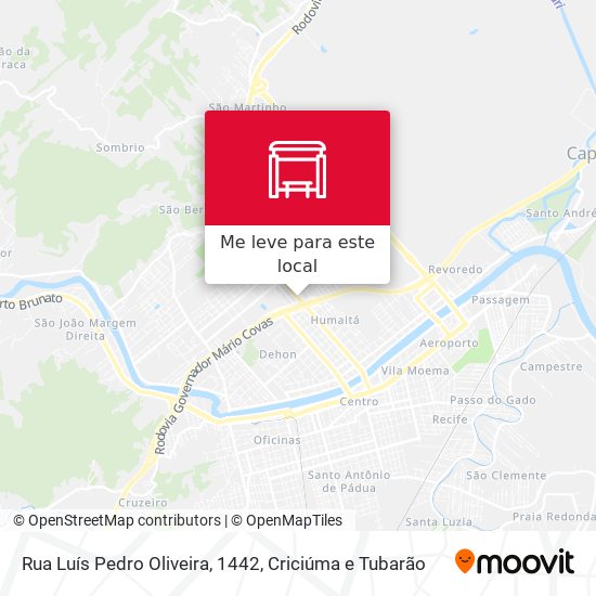 Rua Luís Pedro Oliveira, 1442 mapa