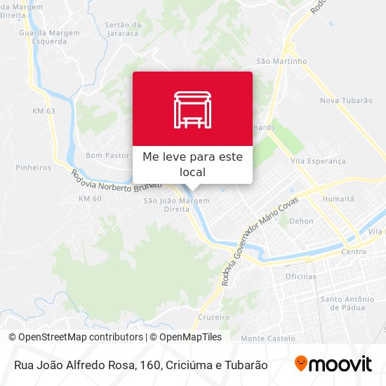 Rua João Alfredo Rosa, 160 mapa