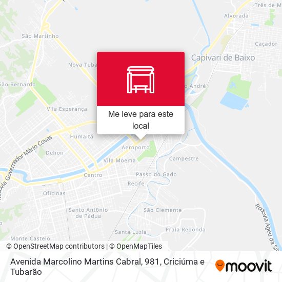 Avenida Marcolino Martins Cabral, 981 mapa