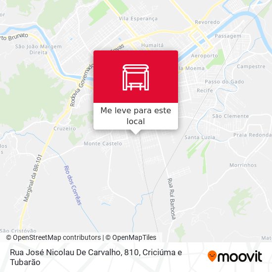 Rua José Nicolau De Carvalho, 810 mapa