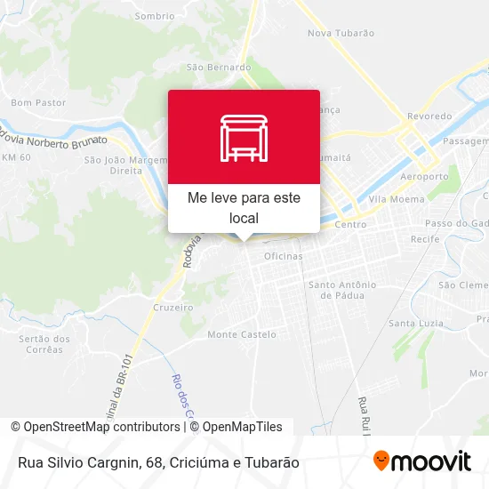 Rua Silvio Cargnin, 68 mapa