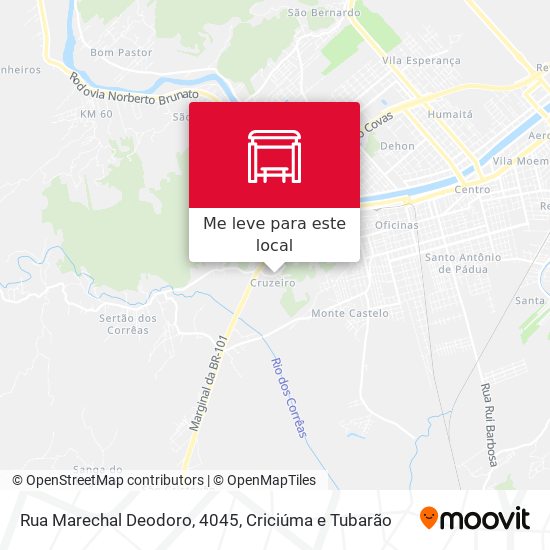 Rua Marechal Deodoro, 4045 mapa