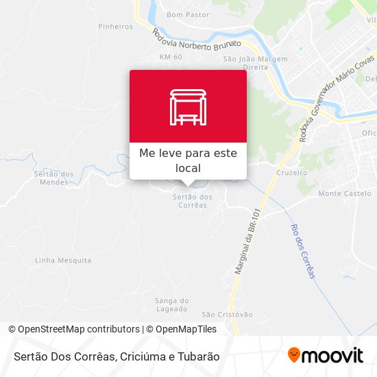 Sertão Dos Corrêas mapa