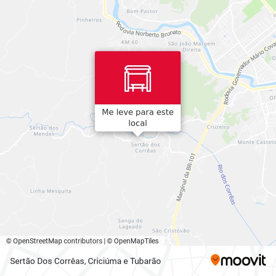 Sertão Dos Corrêas mapa