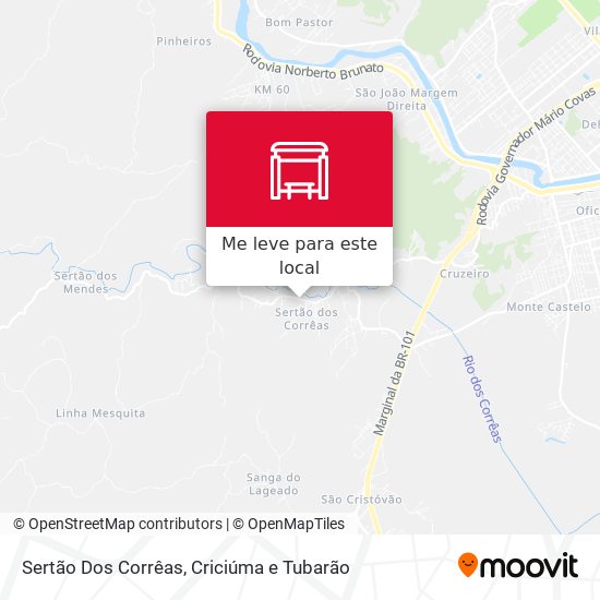 Sertão Dos Corrêas mapa