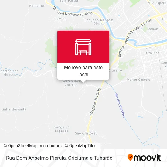 Rua Dom Anselmo Pierula mapa