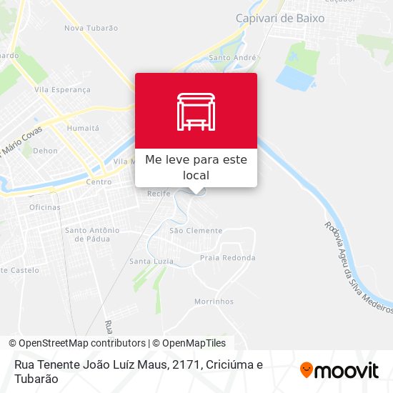 Rua Tenente João Luíz Maus, 2171 mapa