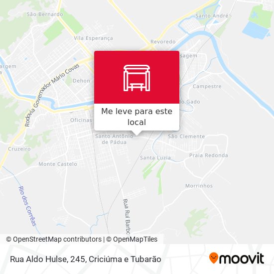 Rua Aldo Hulse, 245 mapa