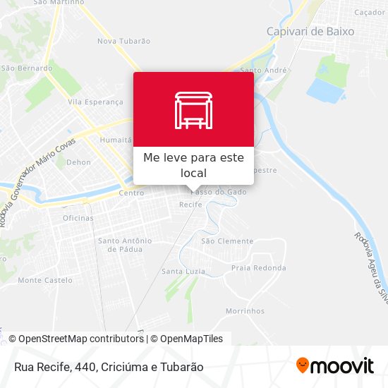 Rua Recife, 440 mapa