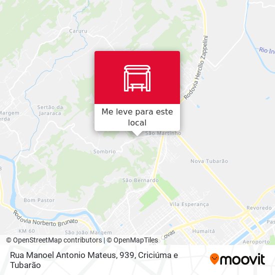 Rua Manoel Antonio Mateus, 939 mapa