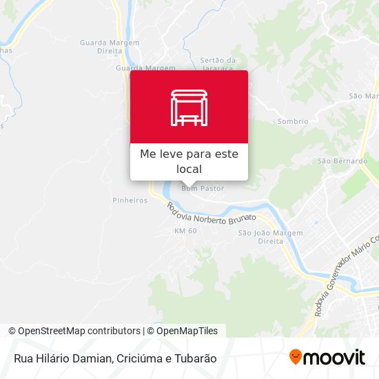Rua Hilário Damian mapa