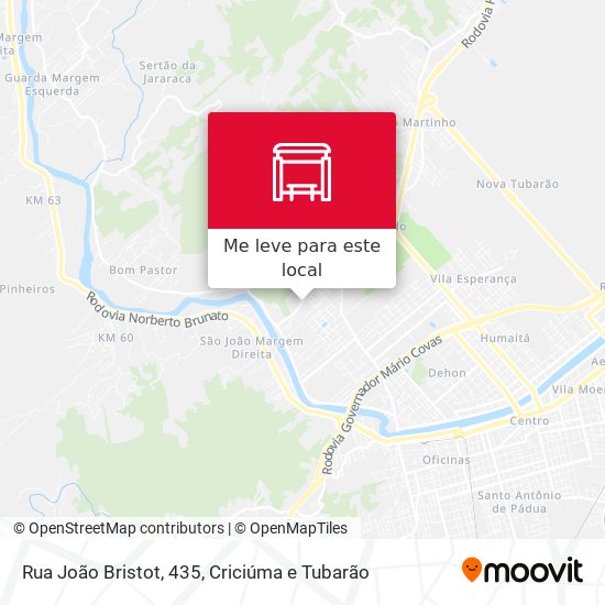 Rua João Bristot, 435 mapa