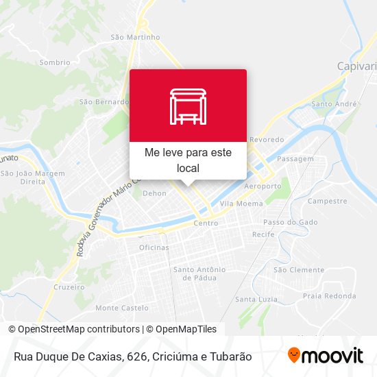 Rua Duque De Caxias, 626 mapa