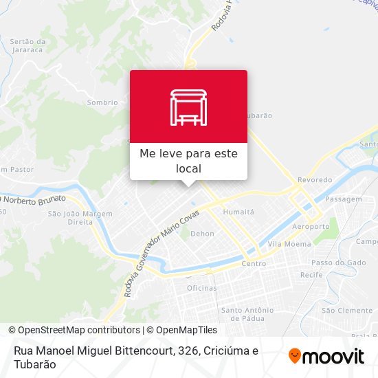 Rua Manoel Miguel Bittencourt, 326 mapa