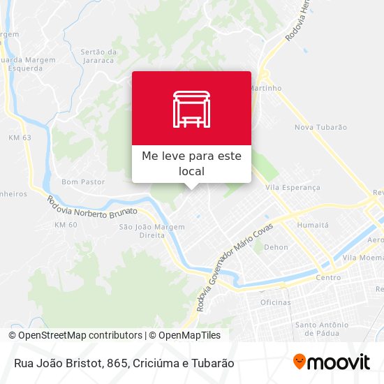 Rua João Bristot, 865 mapa