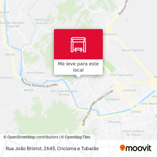 Rua João Bristot, 2645 mapa