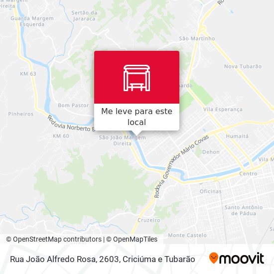 Rua João Alfredo Rosa, 2603 mapa