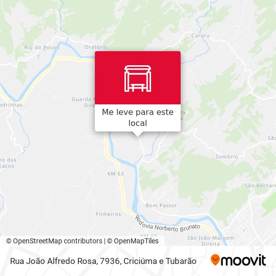 Rua João Alfredo Rosa, 7936 mapa