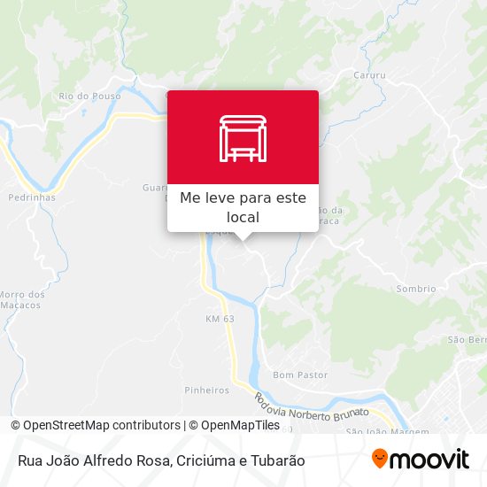 Rua João Alfredo Rosa mapa