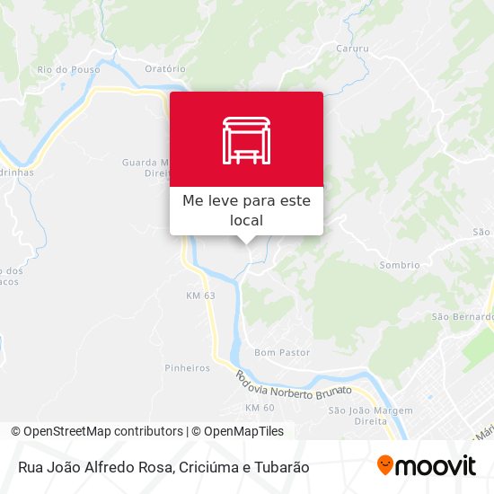 Rua João Alfredo Rosa mapa