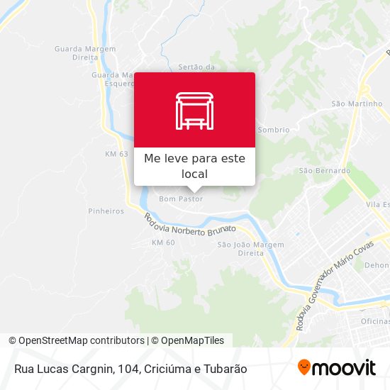 Rua Lucas Cargnin, 104 mapa