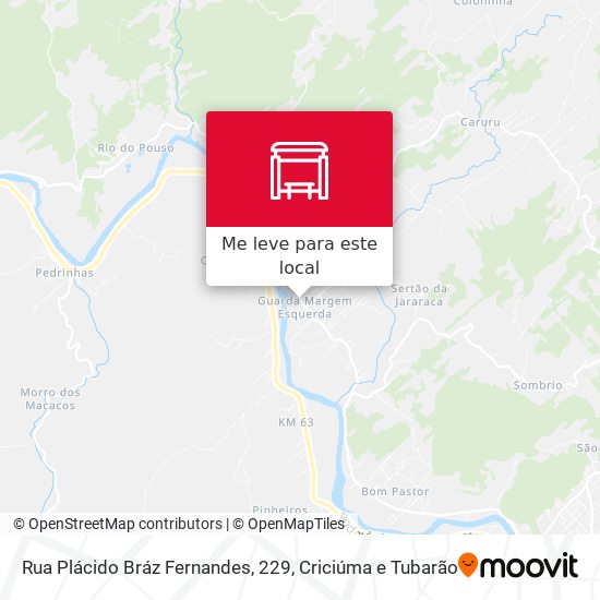 Rua Plácido Bráz Fernandes, 229 mapa