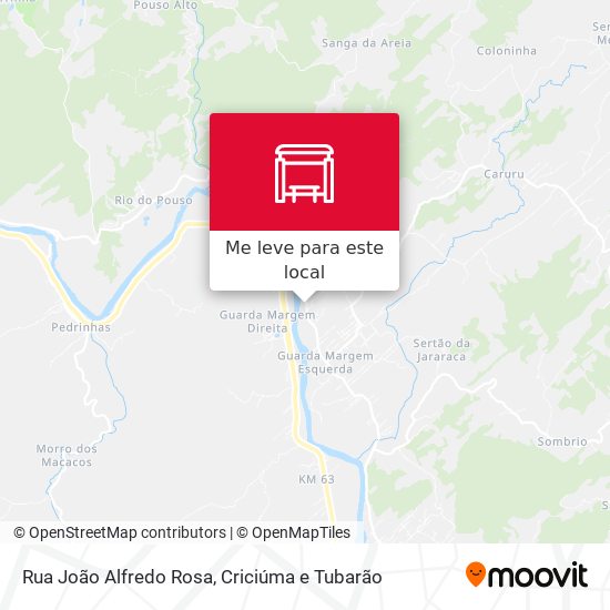 Rua João Alfredo Rosa mapa