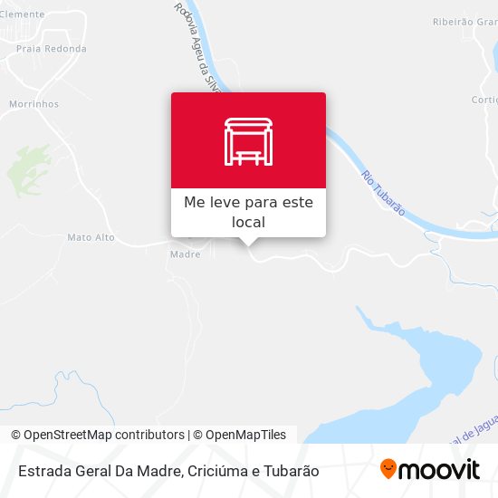 Estrada Geral Da Madre mapa