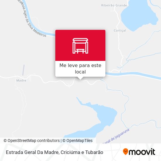Estrada Geral Da Madre mapa