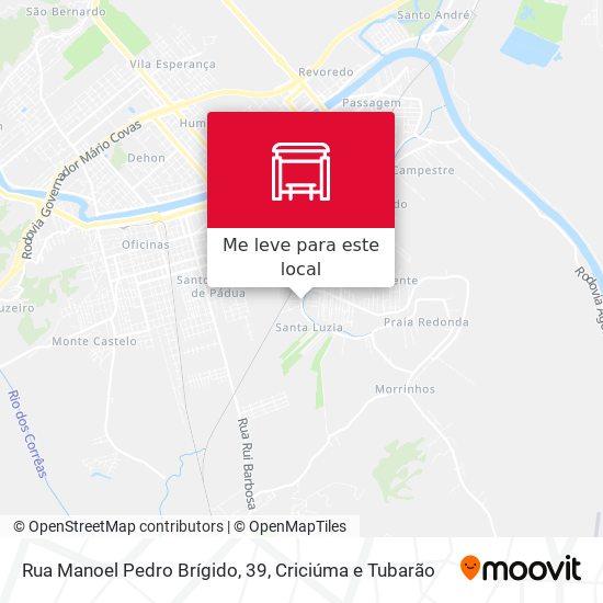 Rua Manoel Pedro Brígido, 39 mapa