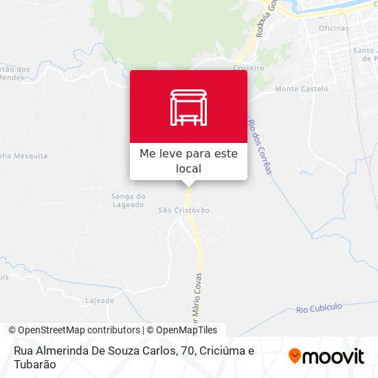 Rua Almerinda De Souza Carlos, 70 mapa