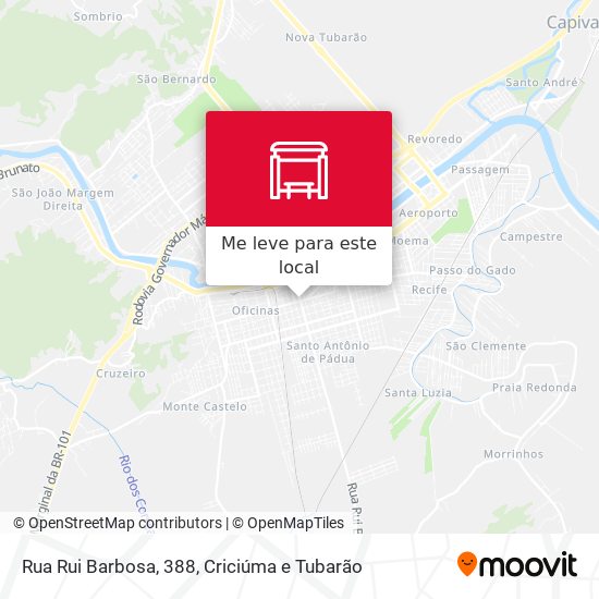 Rua Rui Barbosa, 388 mapa